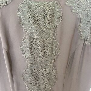 Banana Republic Dusty  Lace-Front Dress